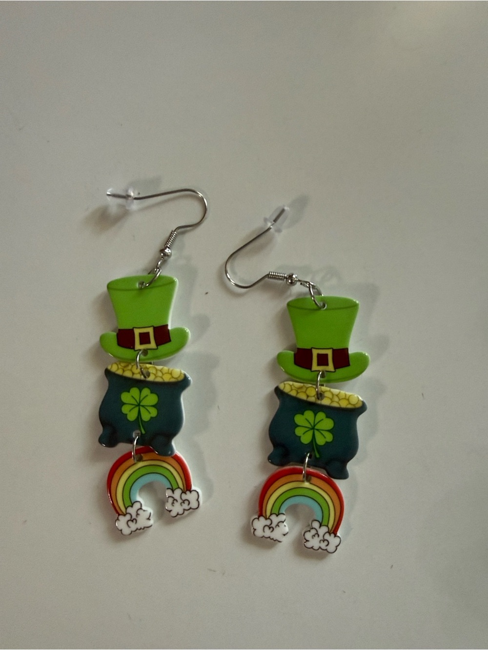 St Patrick’s Day earrings